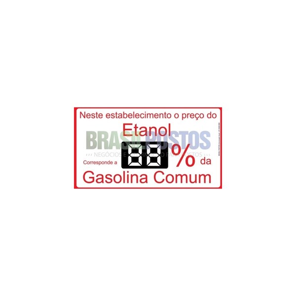 Pista - Porcentagem Etanol na Gasolina, Opção 1