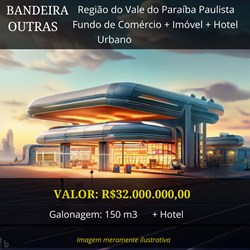 Posto à venda com Hotel na Região do Vale do Paraíba Paulista por R$32 milhões