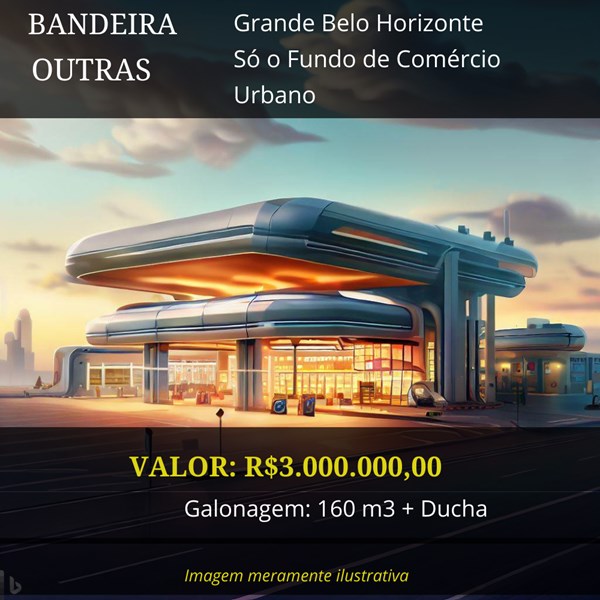 Posto à venda em Minas Gerais na Região Metropolitana de Belo Horizonte por R$ 3.000.000