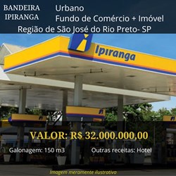Posto à venda Ipiranga na Região de São José do Rio Preto por R$ 32.000.000