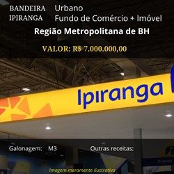 Posto à venda Ipiranga na Região Metropolitana de Belo Horizonte R$ 7.000.000,00
