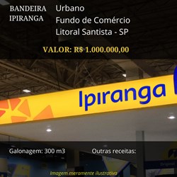 Posto à venda Ipiranga na Região Metropolitana de São Paulo R$ 1.000.000