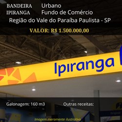 Posto à venda Ipiranga Região do Vale do Paraíba Paulista por R$ 1.500.000