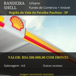 Posto à venda Shell na Região do Vale do Paraíba Paulista por R$ 4.500.000