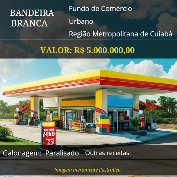 Posto Bandeira Branca à venda na Região do Triângulo Mineiro e Alto Paranaíba por R$ 6.000.000