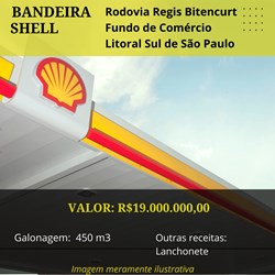 Posto de Rodovia à venda Shell na Região do Litoral Sul Paulista por R$ 19.000.000,00