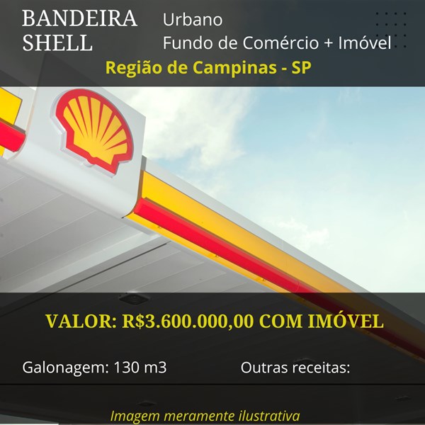 Posto Shell à venda na região de Campinas por R$ 3.600.000,