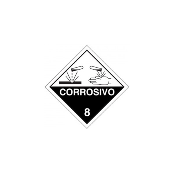 Segurança - Simbologia de Risco Corrosivo 8