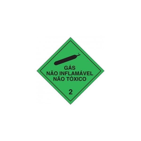 Segurança - Simbologia de Risco Gás Não Inflamável Não Tóxico 2
