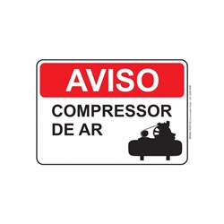 Sinalização - Aviso Compressor