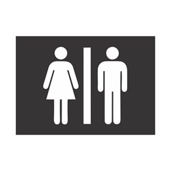 Sinalização - Banheiro Feminino e Masculino