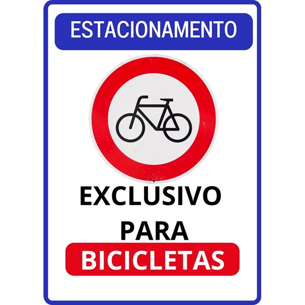 Sinalização - Estacionamento Bicicletas