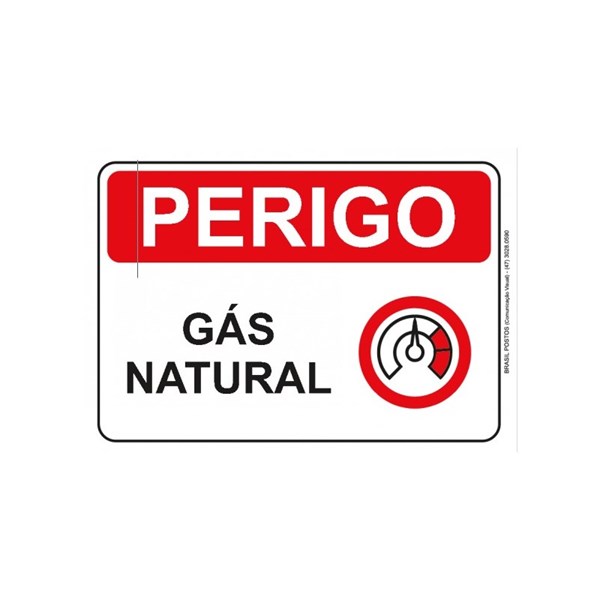 Sinalização - Perigo Gás Natural